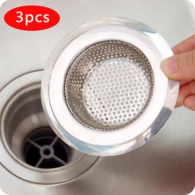 (Nikita) 3Pack Kitchen Sink Strainer Stainless Steel Filter Strainer Home