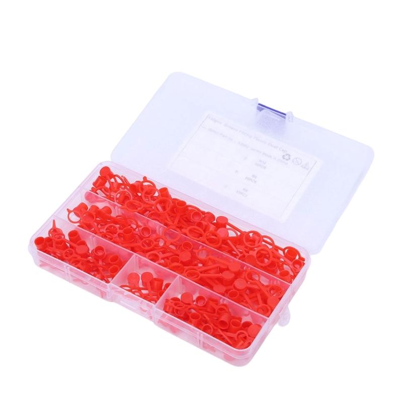 Tethered Grease Zerk Fitting Dust Covers, Plastic Fitting Covers with Attached Retainers That Remain At the Fitting During Routine Service Tasks