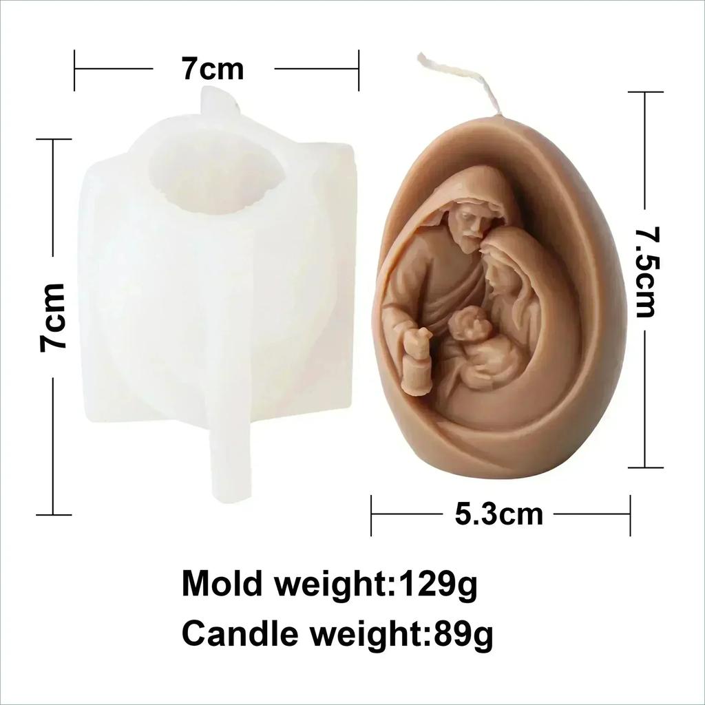 3D Rabbit plant relief egg candle silicone mold Easter rabbit flower plant relief egg resin mould Easter relief egg gypsum molds