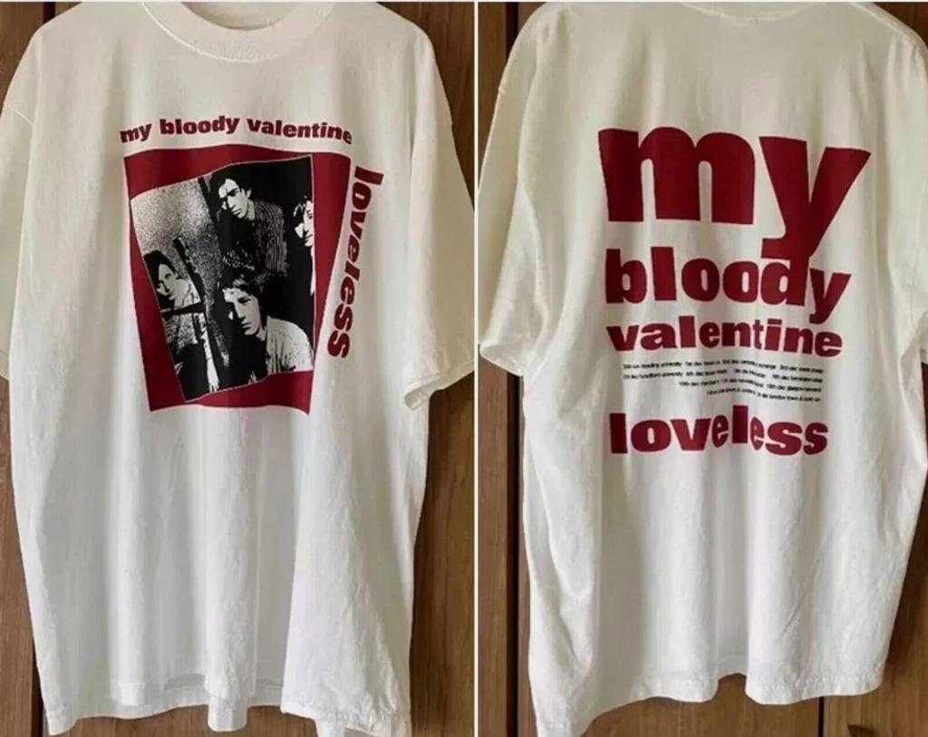 My Bloody Valentine Loveless Albums 90s 2 Side White Unisex Tshirt HH03826