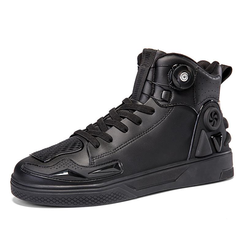 Motorcycle Boots, Motorcycle Riding Shoes, Genuine Leather Men's Motorcycle Boots, Racing Ankle Boots, All-season Motorcycle Travel Equipment