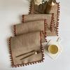 American Style Burlap Table Runner - Jute Woven, Perfect for Weddings and Holidays