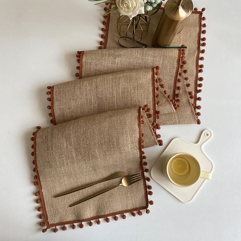 American Style Burlap Table Runner - Jute Woven, Perfect for Weddings and Holidays