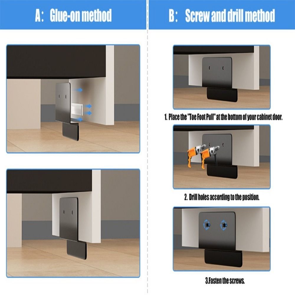 Efficient Foot Pull Handle Hands-Free Touchless Opener Touchless Cabinet Foot Pull for Home