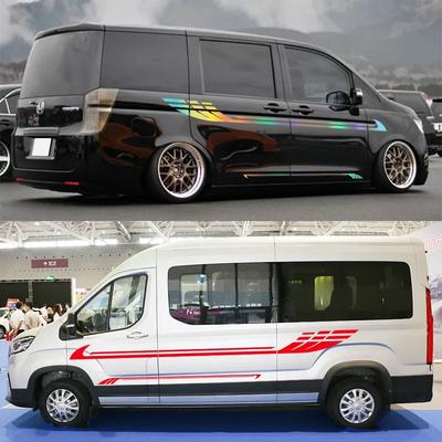 Rennsport Streifen Vinyl Aufkleber für Wohnmobil Wohnwagen – Seitenkarosserie Aufkleber, Auto Tuning Dekoration Zubehör