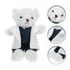 DECHOUS Doctor Bear Doll, Plush Toy Bear, 30cm, Animal Doctor Doll, PP Cotton, Recording Function, Doctor Bear (White)