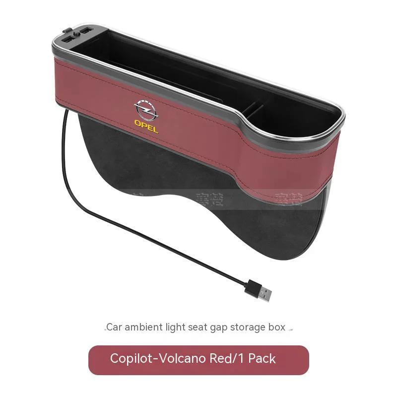 Opel OPCline ASTRA CORSA INSIGNIA MOKKA VECTRA ZAFIRA GTC Tigra Car Seat Gap Slot Storage Box With Atmosphere Lamp USB Charging