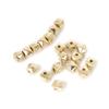 Gold Electroplated Acrylic Beads Pendant Bracelet Necklace Earring Jewelry Making Kit.