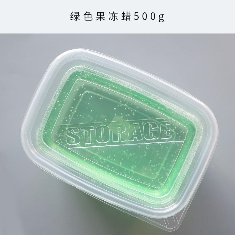 500g Jelly Wax Crystal Clear Smokeless Odorless Long Burning Time for Creative Art Candles Home Decoration Decompression Toys
