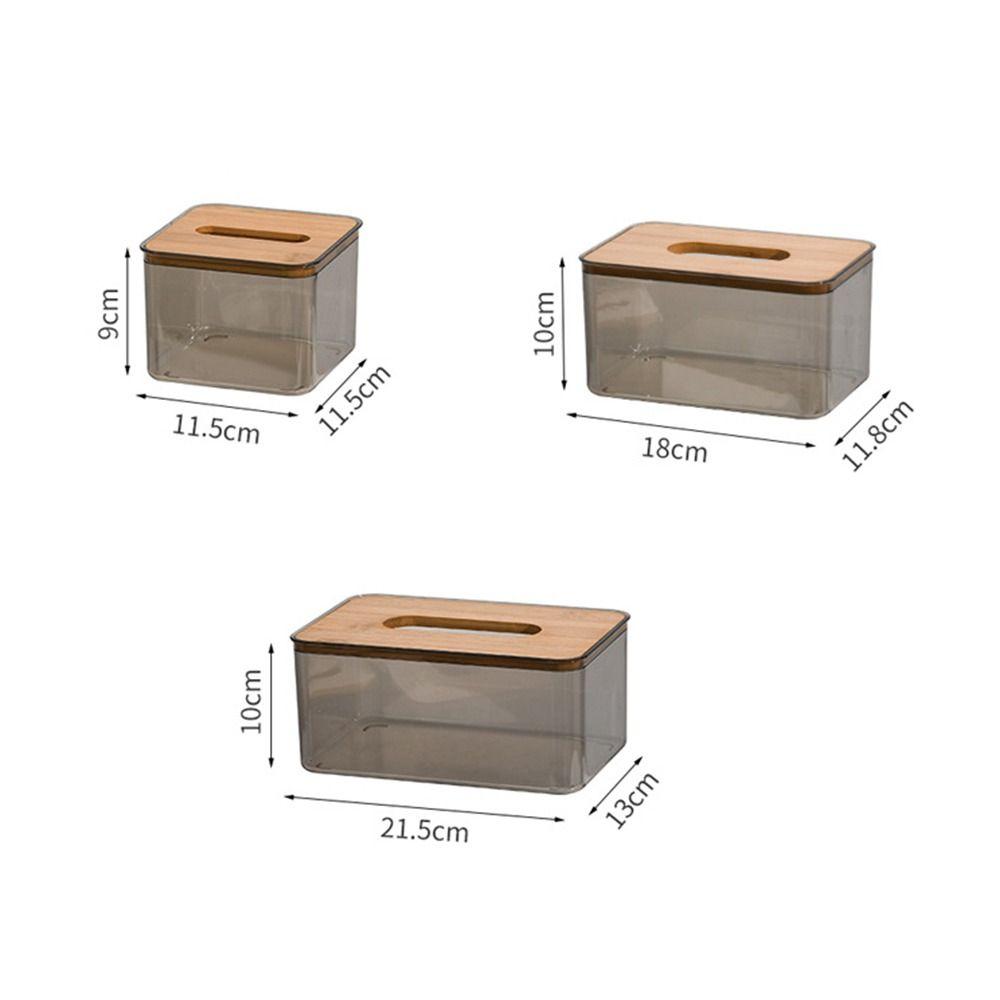 Square Tissue Holder Paper Box Living Table Tissue Box Creative Clear Tissue Box