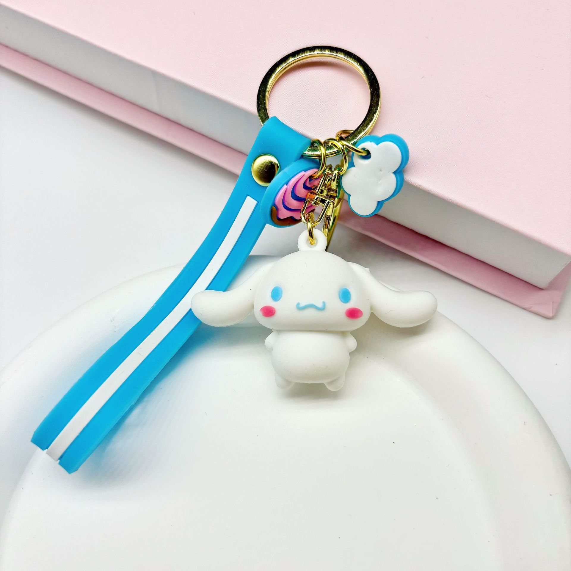

Cute Kuromi Keychain Pendant Schoolbag Pendant Cartoon Cinnamon Dog KT Cat Key Chain Company Small Gift
