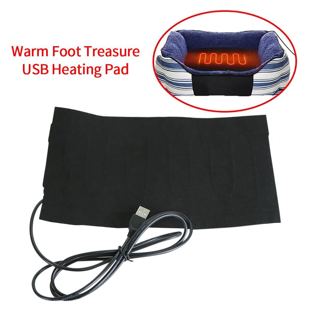 USB Heating Pad Folding Heated Sheet Car Seat Heating Cushion Seat Warmer Waterproof Pet Reptile Animal Winter Warm Heater Mat