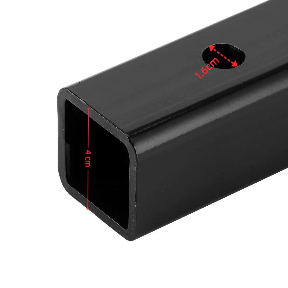 Black Receiver Extender 12in Towing Clearance Extender Hitch Mount Extension Sleeve Trailer Towing
