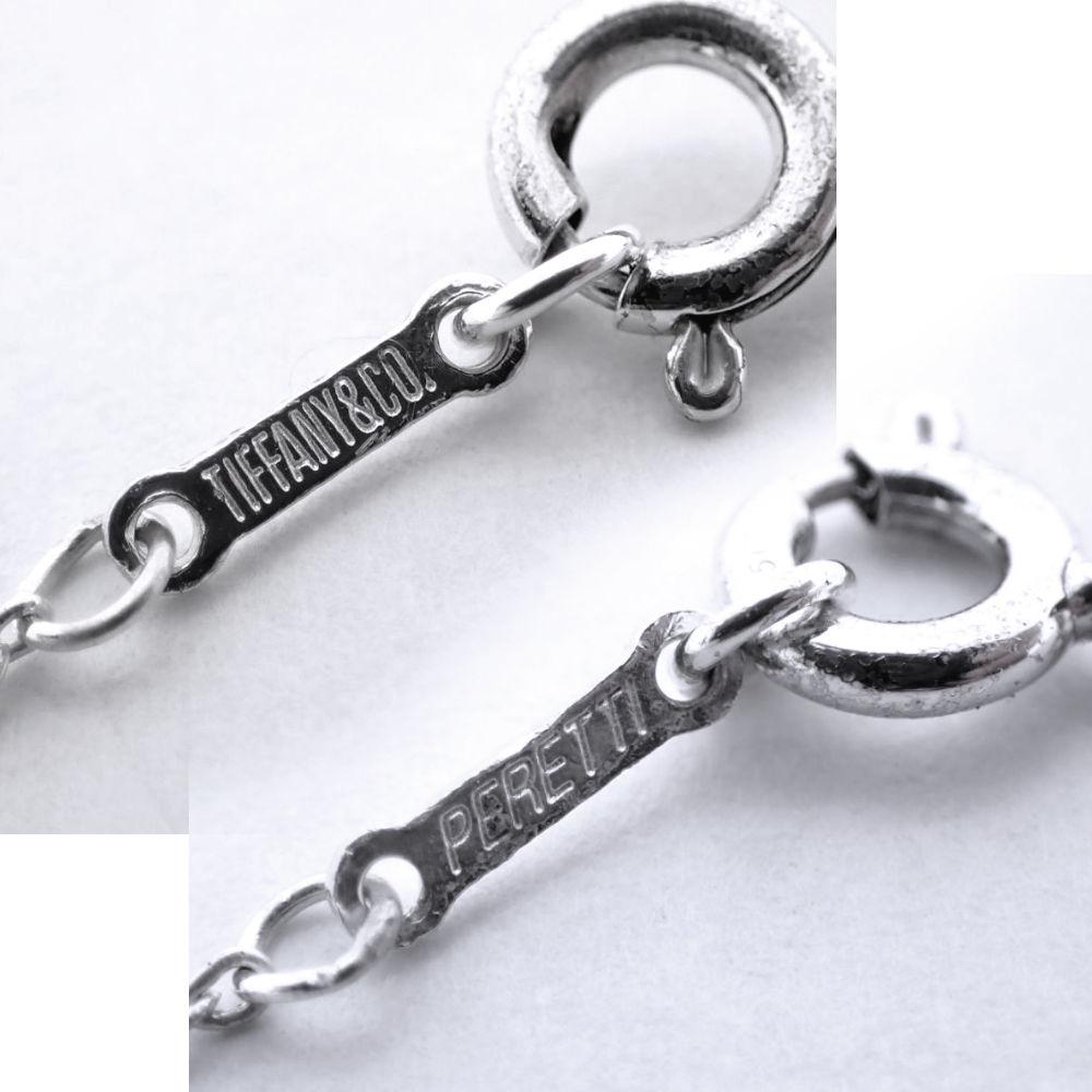 [Used] TIFFANY/Tiffany 925 Bean Pendant/Necklace/j7-3
