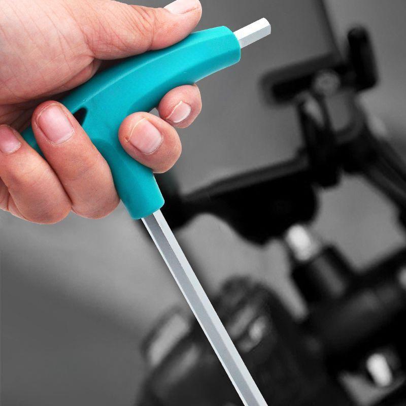 7pcs T-Handle Hex Allen Key Screws Screwdriver Spanner Master Key Hex Wrench 2.5-10mm T-Handle Allen Keys