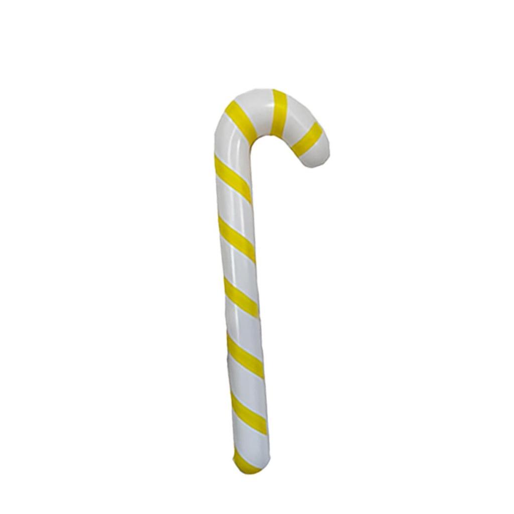 Inflatable Christmas Cane PVC Santa Props for Kids' Holiday Decorations