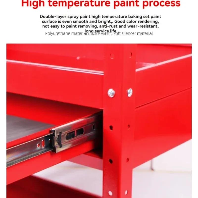 Tool Car Multi-functional Auto Repair Three-layer Tool Cabinet Auto Repair Mobile Shelf Layer Drawer Type Trolley