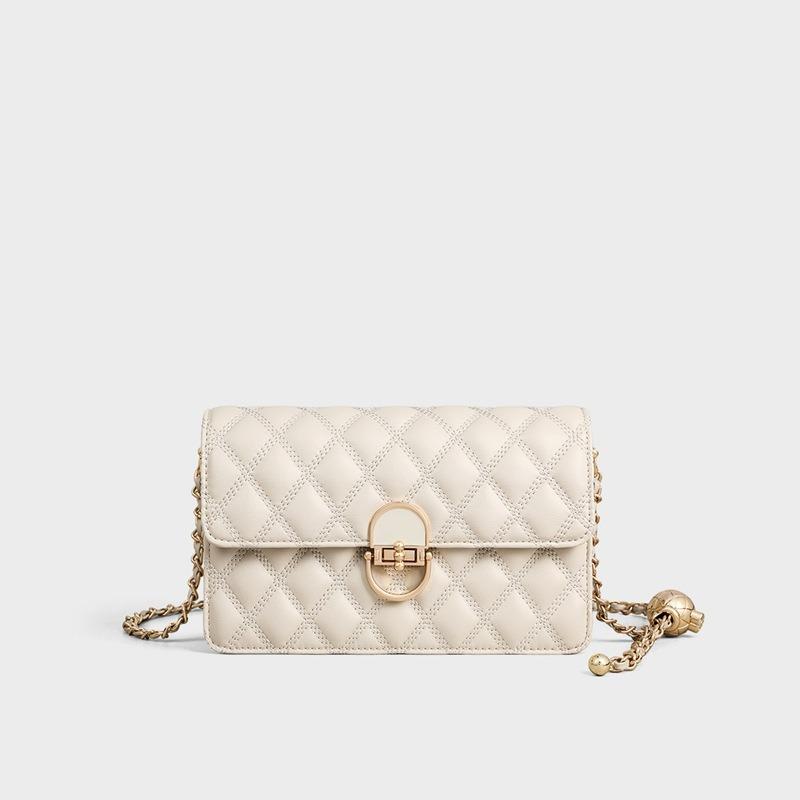 Bag Women's Autumn and Winter New Messenger Bag Leather Women's Bag Chain Bag Birthday Gift Bag