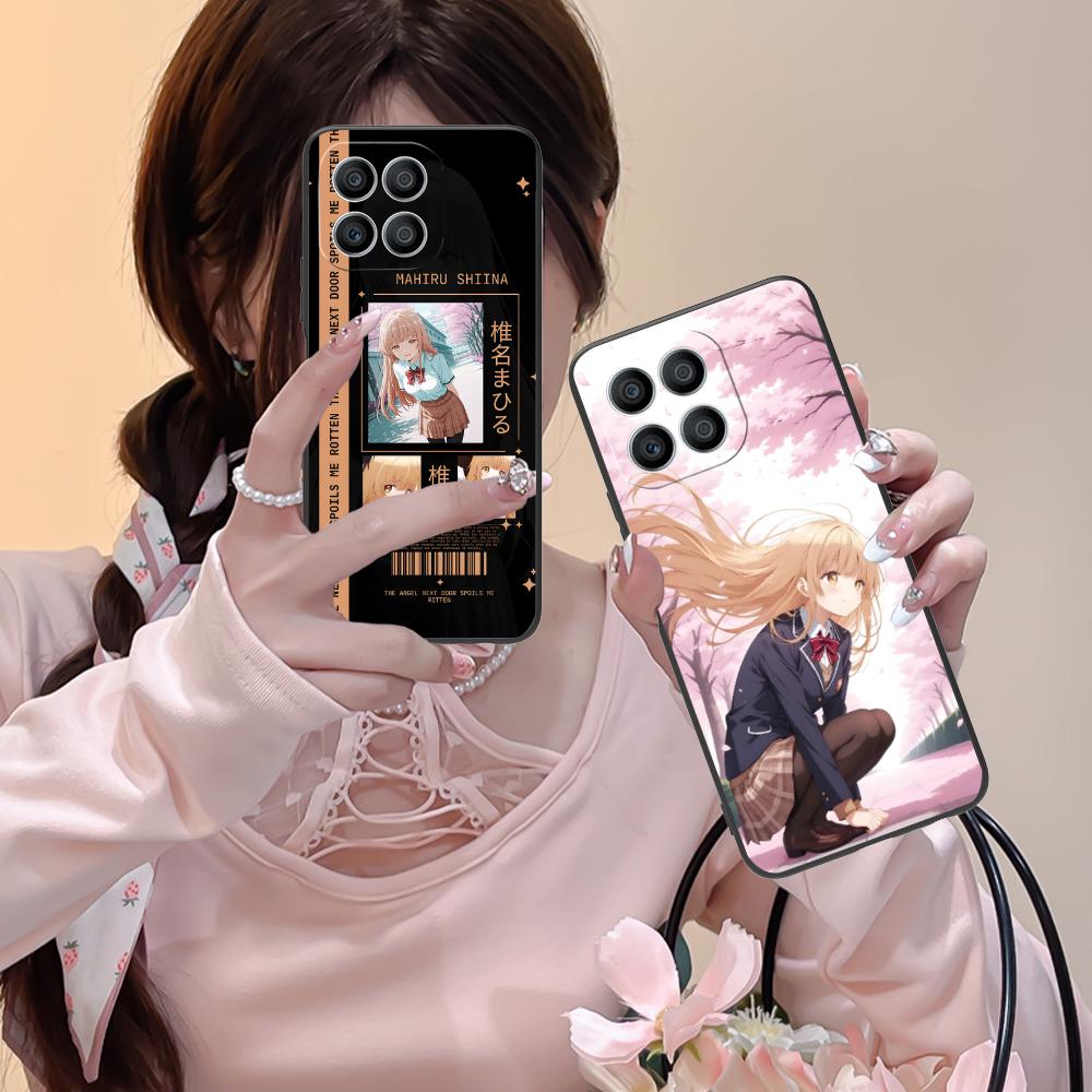 Angel Mahiru Shina Phone Case for Honor 90 80 70 60 50 30 20 10 9 8 7 Pro S SE Lite 5G Soft TPU Shockproof Cover