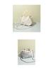 2025 Modern Chinese Cowhide Bento Crossbody & Shoulder Bucket Bag - Silver