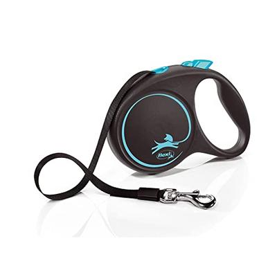 Flexi Black Design Tape, Large (Under 50kg), 5m, Blue [Dog Leash]