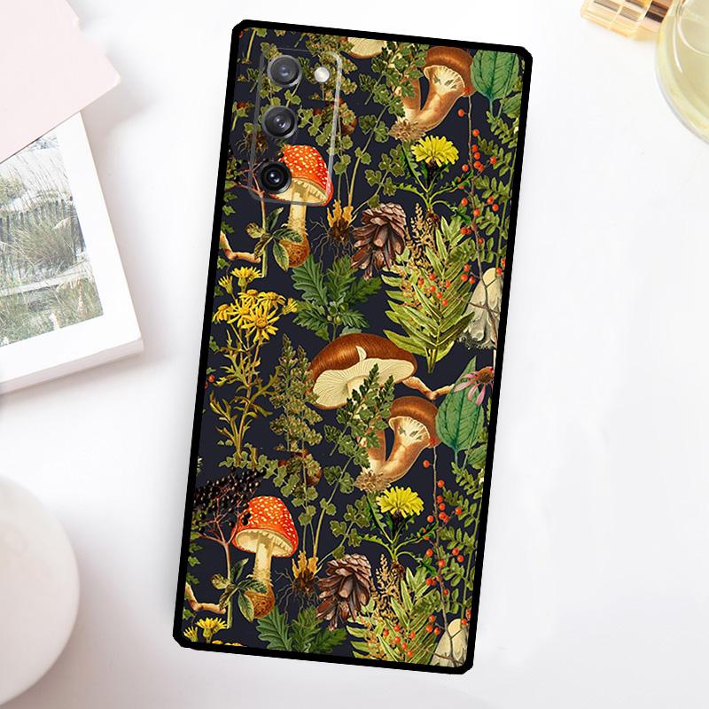 Magic Mushroom Alien Trippy Shrooms Case For Samsung Galaxy S22 S23 S24 Ultra Plus Note 10 20 S8 S9 S10 S20 FE S21 FE Cover