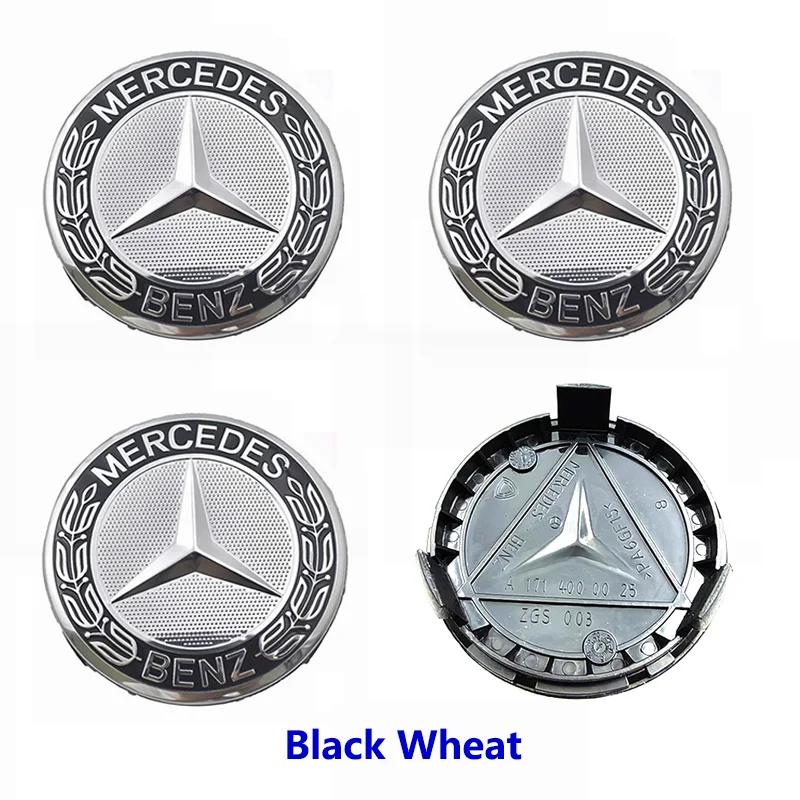4pcs 75mm Car Wheel Center Caps Hub Caps Rims Cover For AMG A B C S Class E GLA CLA GLB GLE GLK GLS Mercedes Benz Accessories