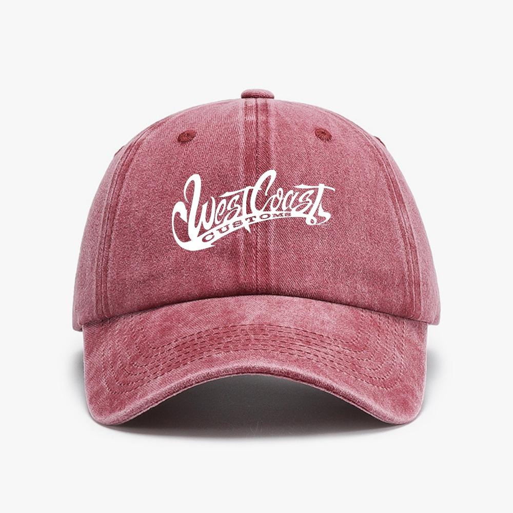 West Coast Customs Badge Baseball Cap Fashioln Outdoor Casual Washed Soft Top Distressed Denim Caps Unisex Adjustable Hat