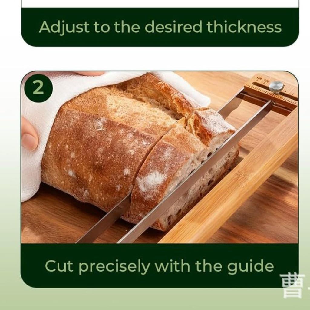 Wooden Bread Bow Knife, Serrated Sourdough Bread Slicer, Ergonomic Handheld Wooden Cutting Tool for Homemade Bread Baking & Kitchen Use