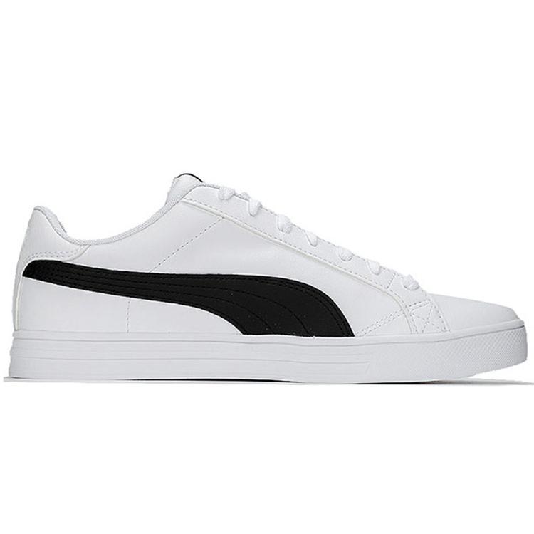 New PUMA Smash Vulc V3 Lo 'White Black' 380752-02