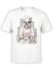 FANTUCCI Chef Bulldog T-Shirt | Lustiges Kochhund Grafik-T-Shirt | Unisex