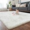 KCHOWUA 5x8 Cream Thick Fluffy Shag Area Rugs for Living Room, Off White Washable Large Rug for Bedroom, Modern Soft Shagg