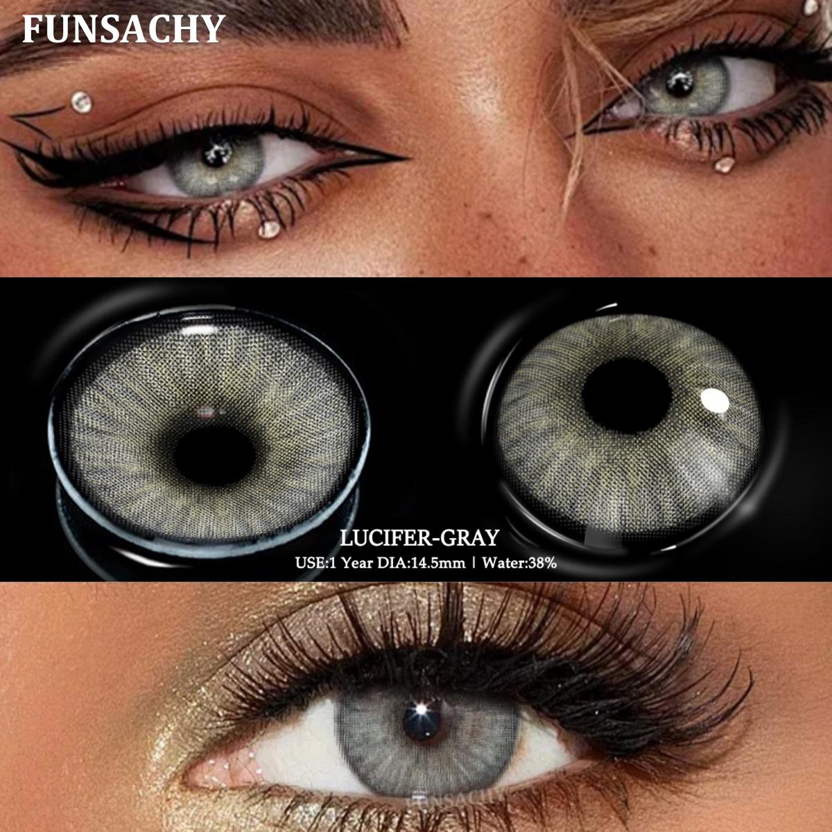 

Funsachy модные линзы цветные контактные линзы 2 шт. для глаз голубые глаза контактные линзы Natrual colorcon контактные линзы