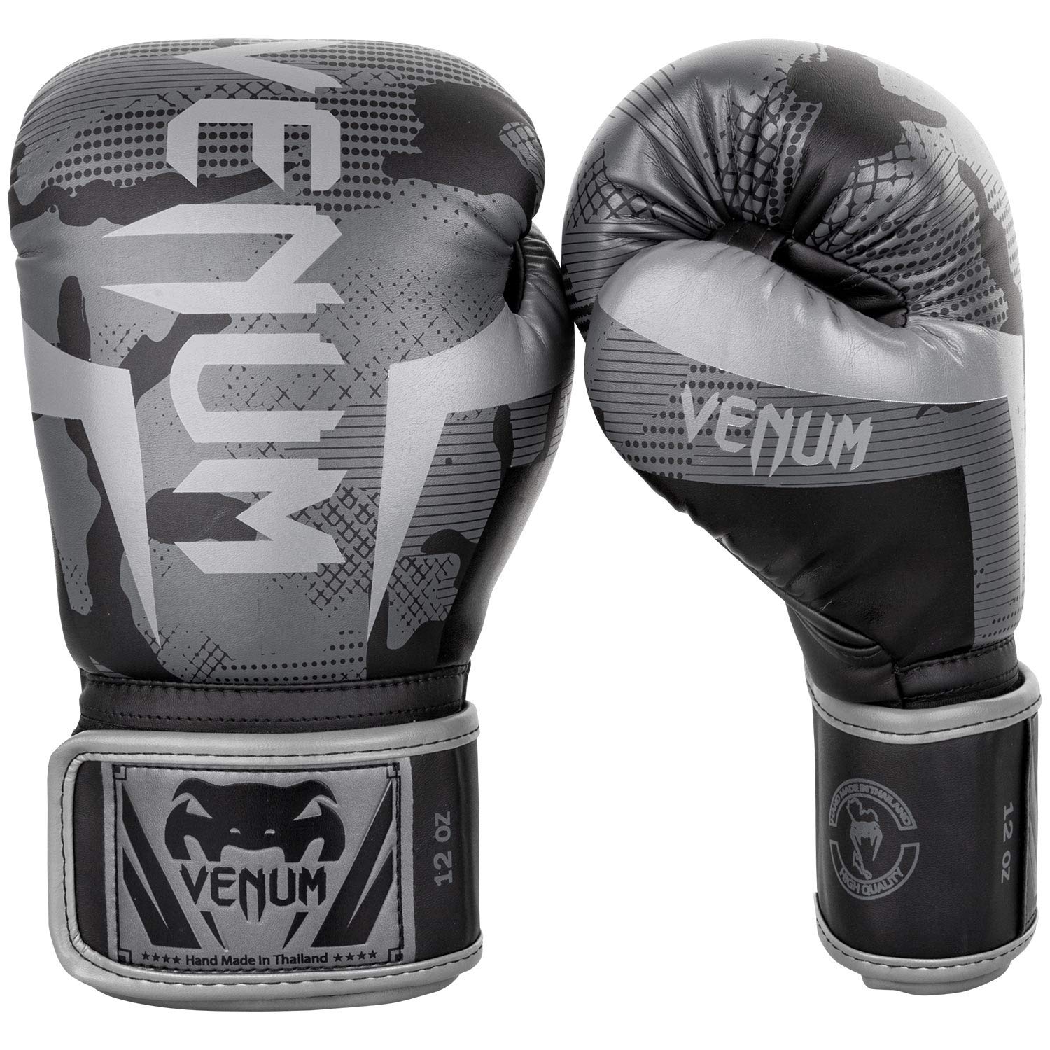 

Перчатки боксерские Venum Elite Camo 14 унций Черный/Темный чёрный