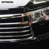 Front Center Grille Racing Grill Strip Molding Trim For Toyota Highlander 2014 2015 Chrome Exterior Accessories Car Styling