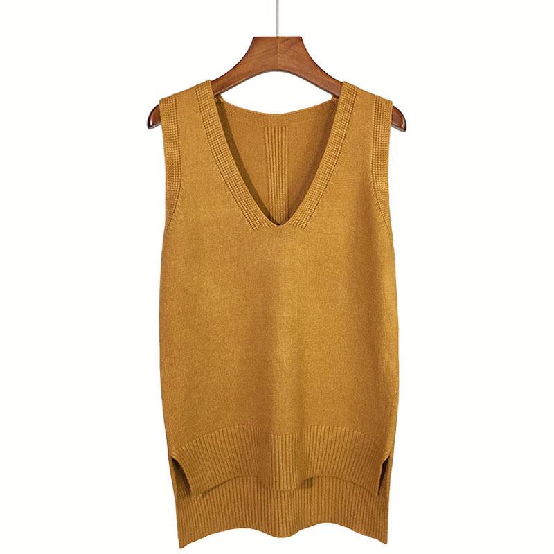 womens knitted sleeveless jumper