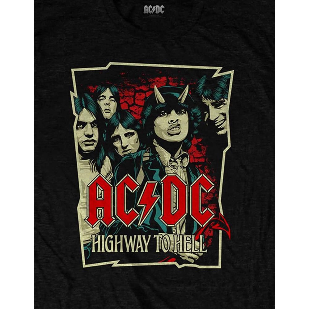 AC/DC Unisex Adult Highway To Hell Sketch T-Shirt
