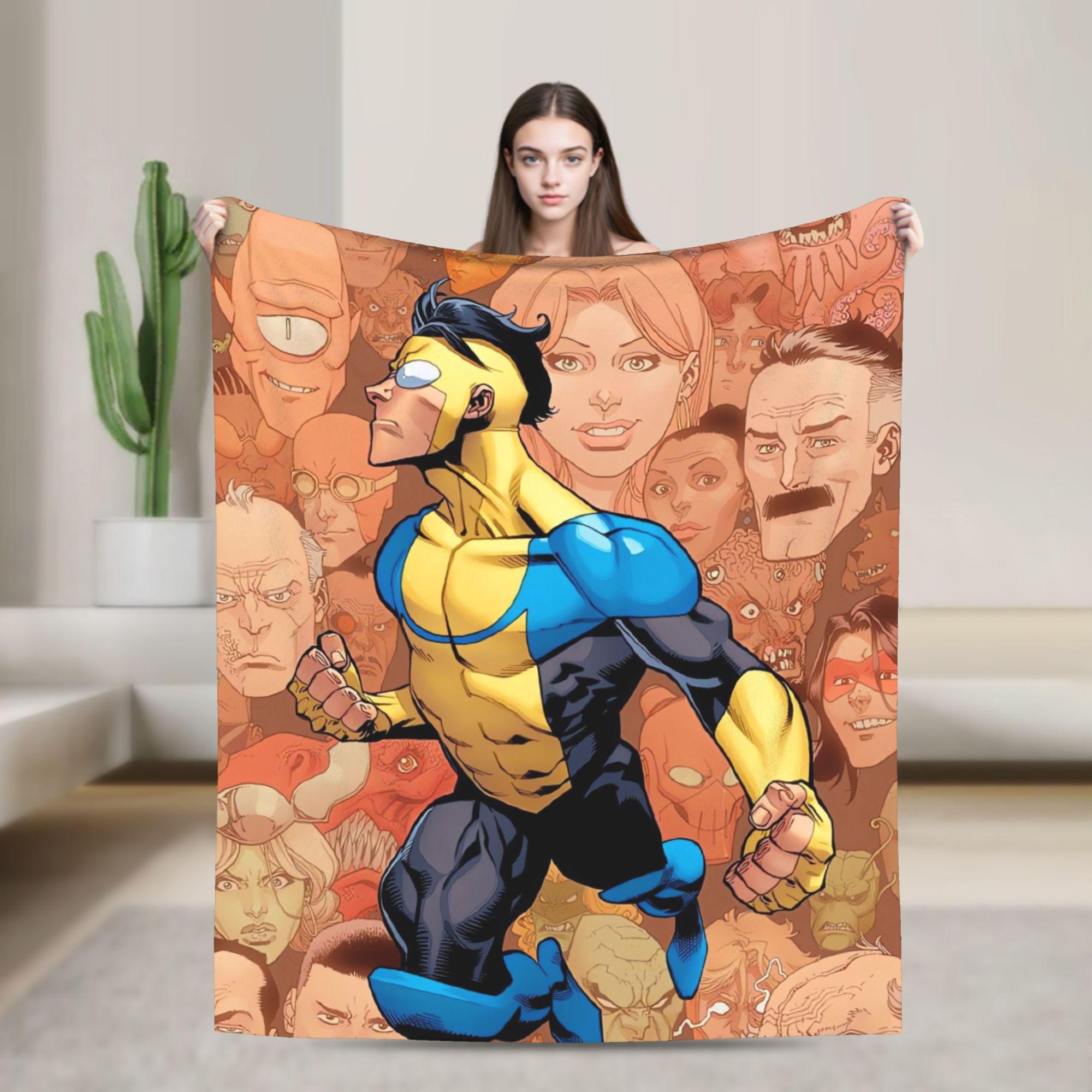 Super Warm Blanket Picnic Invincible Thragg Throw Blanket  Flannel Bedspread For Outdoor Fashion Sofa Bed Cover 130x150cm