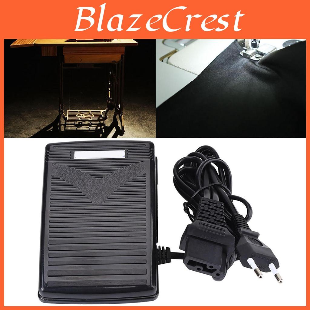 Plug Sewing Eu 220v Home Machine Foot Control Pedal With Power Cord Foot Control Pedal W Cord Pedal Control Sewing Machine Parts