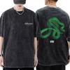 Banda de Rock Deftones Música Privada Snake Álbum Merch Camiseta Vintage Lavada Moda Feminina Camiseta Retrô Oversized Streetwear