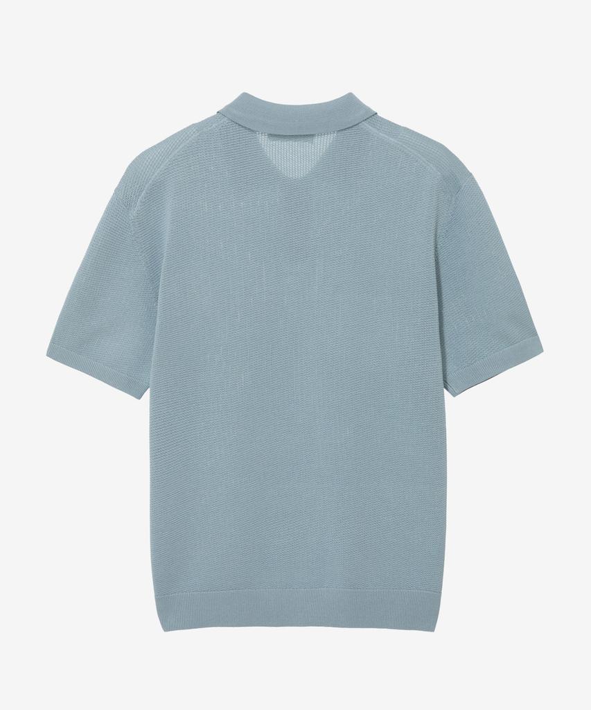MINDBRIDGE Texture Modified Collar Short Sleeve Knit - 3 Colors