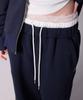 YOUHEE (Fw Version) Lace Layered Jersey Pants_Navy