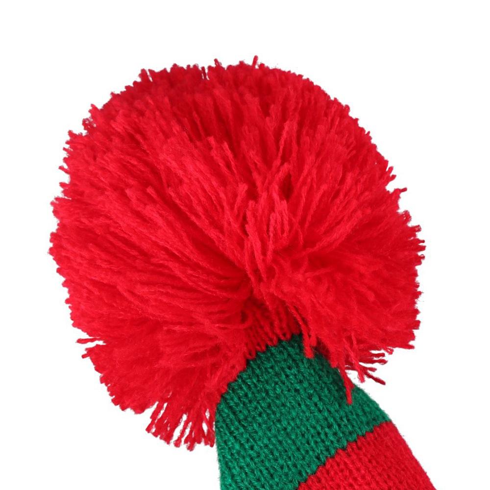 Santa Claus Christmas Knitted Hat Green Red Santa Beanie Hat Leisure   Christmas