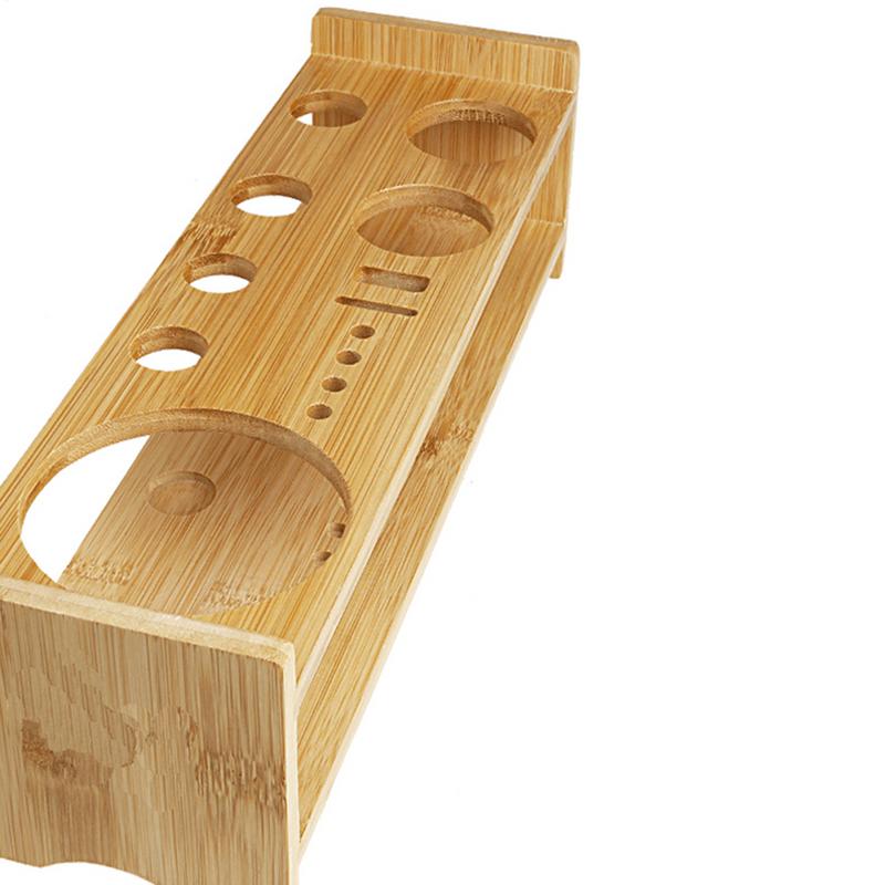 Bartender Kit Stand Bartender Tool Kit Holder Professional Drinkware Tools Wood Drink Mixer Set Stand Shake Accessory Holder