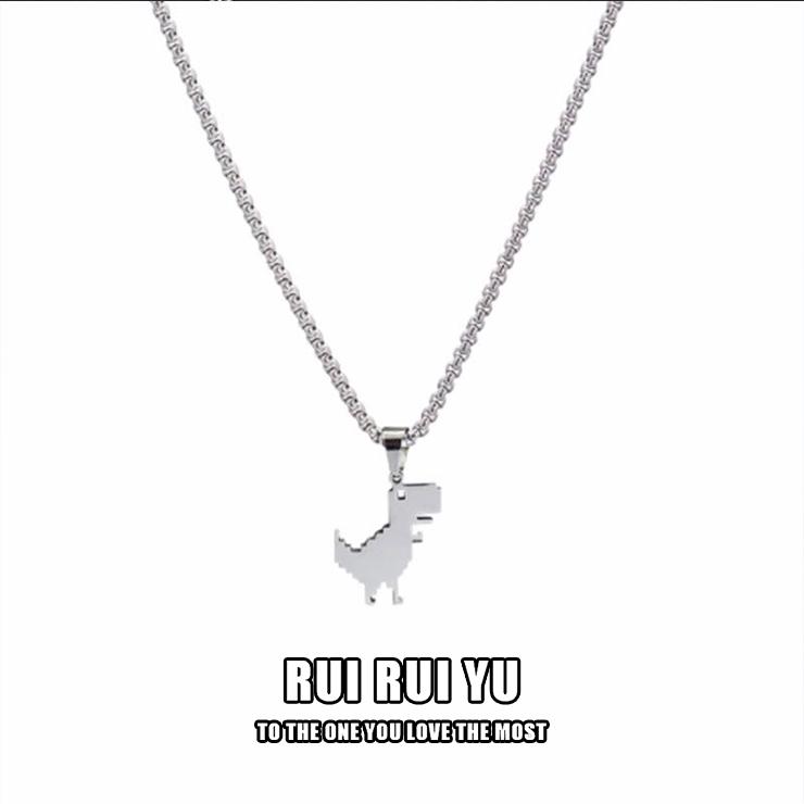 

RUI RUI YU новое ожерелье мужское маленькое кулон в виде динозавра подвеска в стиле хип-хоп летние украшения 1 PCS