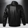 Men Motorcycle Jacket PU Leather Jacket Winter Thick Warm Cashmere Coat Casual Slim Motorcycle Jacket