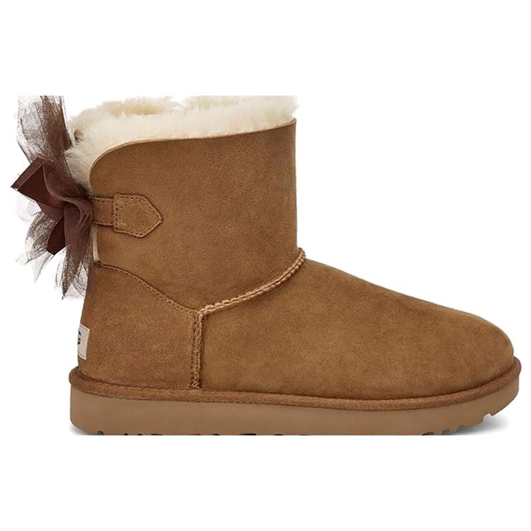 UGG Mini Bailey Tulle Bow 'Brown' Women's 1019994-CHE