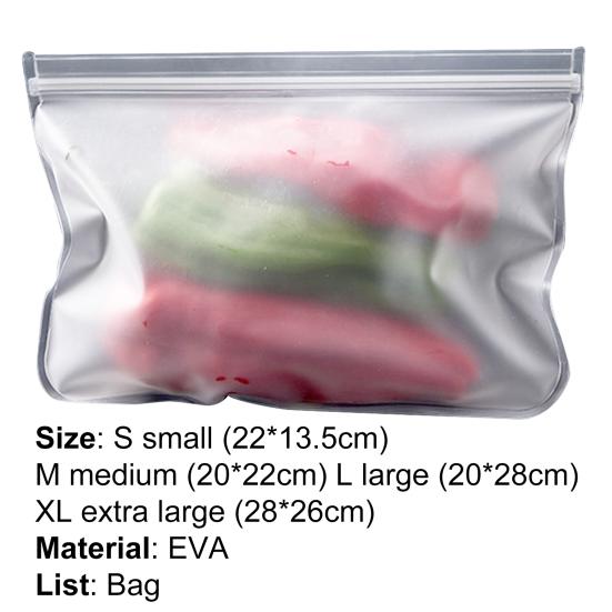 Sealed Bag Eco-friendly Translucent EVA Airtight Preservation Food Container for Home