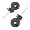 50 Pcs Electric Fence Insulator Screw In Fence Ring M5 Thread Wood Post Self Tapping Insulator for Animal Husbandry