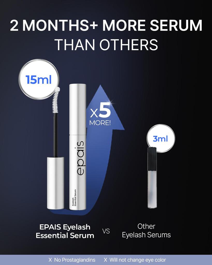 Epais Eyelash Essential Serum 15ml Genuine Large Capacity Eyelash Serum Eyelash Essential Serum / (Transparent Serum)